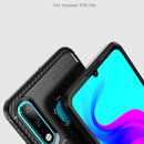 Carbon Fiber Texture Shockproof TPU Case for Huawei P30 Lite (Black)