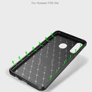 Carbon Fiber Texture Shockproof TPU Case for Huawei P30 Lite (Black)