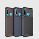 Carbon Fiber Texture Shockproof TPU Case for Huawei P30 Lite (Black)