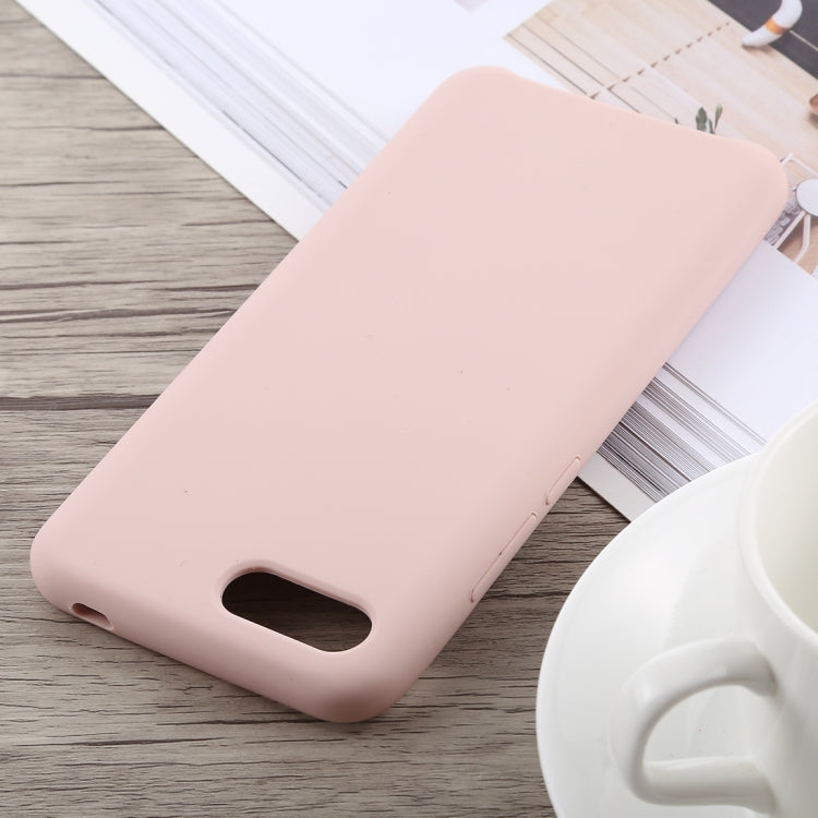 Ultra-thin Liquid Silicone Dropproof Protective Case for Huawei Honor 10(Pink)