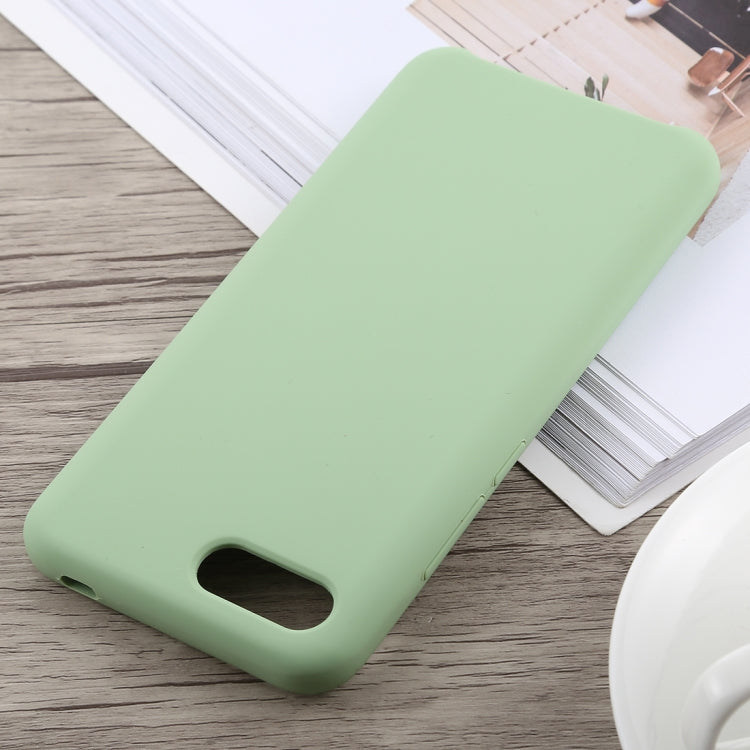 Ultra-thin Liquid Silicone Dropproof Protective Case for Huawei Honor 10(Green)