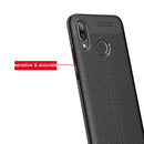 Litchi Texture TPU Shockproof Case for Huawei Nova 3 (Navy Blue)