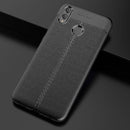 Litchi Texture TPU Shockproof Case for Huawei Honor 8X (Black)