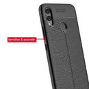 Litchi Texture TPU Shockproof Case for Huawei Honor 8X (Navy Blue)
