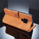 DG.MING Retro Oil Side Horizontal Flip Case for Huawei Mate 20, with Holder & Card Slots & Wallet (Black)