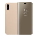 For Huawei P20 Pro PC Mirror Protective Back Cover Case with Holder (Gold)