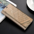 For Huawei P20 Pro PC Mirror Protective Back Cover Case with Holder (Gold)