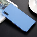 For Huawei P20 Pro PC Mirror Protective Back Cover Case with Holder (Blue)