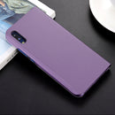 For Huawei P20 Pro PC Mirror Protective Back Cover Case with Holder (Purple)
