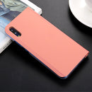 For Huawei P20 Pro PC Mirror Protective Back Cover Case with Holder (Rose Gold)