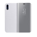 For Huawei P20 Pro PC Mirror Protective Back Cover Case with Holder (Silver)