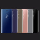 For Huawei P20 Pro PC Mirror Protective Back Cover Case with Holder (Gold)