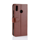 R64 Texture Single Fold Horizontal Flip Leather Case for Huawei Honor 10 Lite, with Holder & Card Slots & Wallet (Brown)