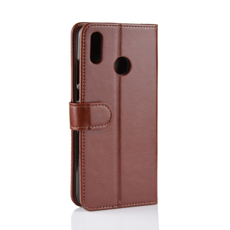 R64 Texture Single Fold Horizontal Flip Leather Case for Huawei Honor 10 Lite, with Holder & Card Slots & Wallet (Brown)