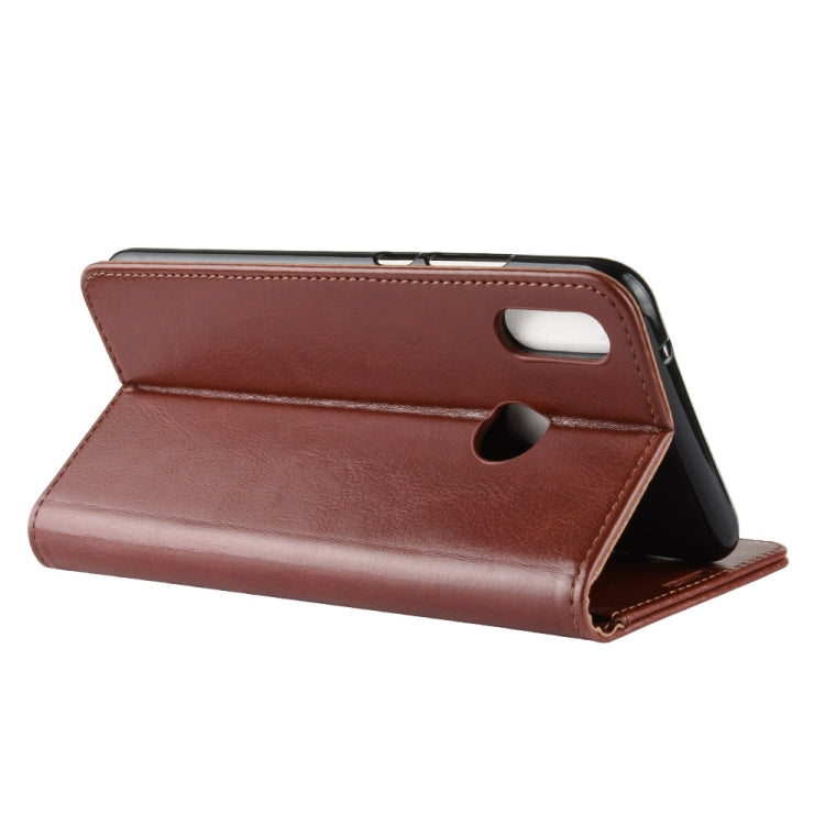 R64 Texture Single Fold Horizontal Flip Leather Case for Huawei Honor 10 Lite, with Holder & Card Slots & Wallet (Brown)