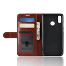 R64 Texture Single Fold Horizontal Flip Leather Case for Huawei Honor 10 Lite, with Holder & Card Slots & Wallet (Brown)