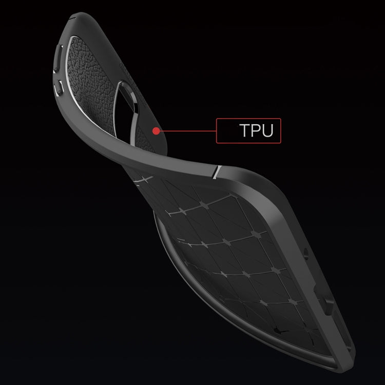 Litchi Texture TPU Case for Huawei Mate RS Porsche Design(Navy Blue)