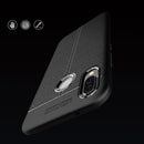 For Huawei P20 Lite Litchi Texture Soft TPU Protective Back Cover Case (Navy Blue)