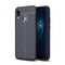 For Huawei P20 Lite Litchi Texture Soft TPU Protective Back Cover Case (Navy Blue)