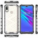 Honeycomb Shockproof PC + TPU Case for Huawei Y6(2019)(Red)
