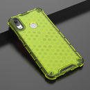 Honeycomb Shockproof PC + TPU Case for Huawei Y7(2019) (Green)