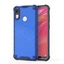 Honeycomb Shockproof PC + TPU Case for Huawei Y7(2019) (Blue)