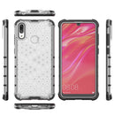 Honeycomb Shockproof PC + TPU Case for Huawei Y7(2019) (Transparent)