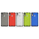 Honeycomb Shockproof PC + TPU Case for Huawei Y7(2019) (Blue)
