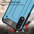 For Huawei P20 Full-body Rugged TPU + PC Combination Back Cover Case (Blue)
