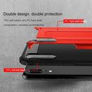 For Huawei P20 Full-body Rugged TPU + PC Combination Back Cover Case (Red)