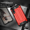 For Huawei P20 Full-body Rugged TPU + PC Combination Back Cover Case (Red)