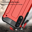 For Huawei P20 Full-body Rugged TPU + PC Combination Back Cover Case (Red)