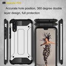 For Huawei P20 Full-body Rugged TPU + PC Combination Back Cover Case (Silver)