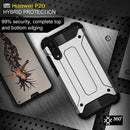 For Huawei P20 Full-body Rugged TPU + PC Combination Back Cover Case (Silver)