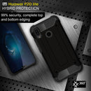 For Huawei P20 Lite Full-body Rugged TPU + PC Combination Back Cover Case(Black)
