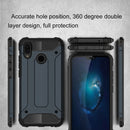 For Huawei P20 Lite Full-body Rugged TPU + PC Combination Back Cover Case (Navy Blue)