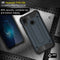 For Huawei P20 Lite Full-body Rugged TPU + PC Combination Back Cover Case (Navy Blue)