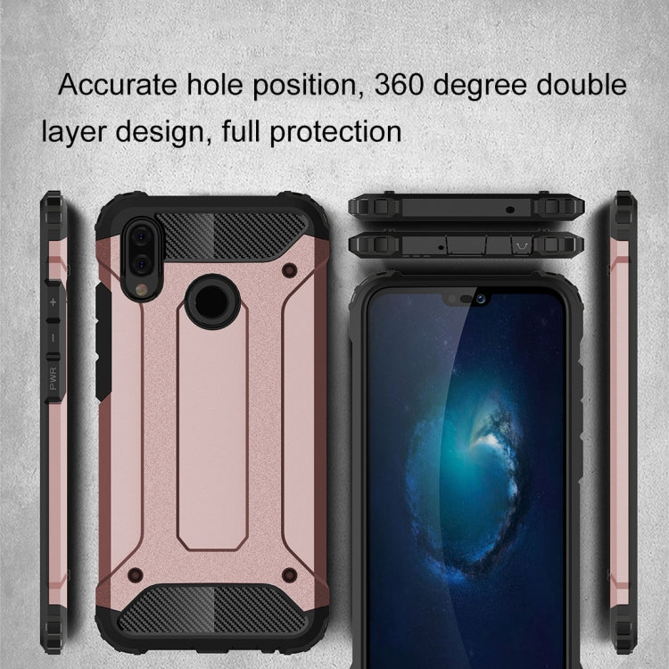 For Huawei P20 Lite Full-body Rugged TPU + PC Combination Back Cover Case (Rose Gold)