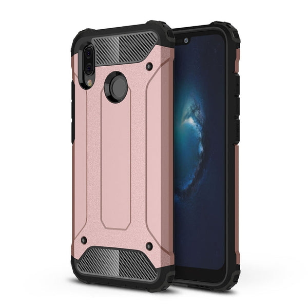 For Huawei P20 Lite Full-body Rugged TPU + PC Combination Back Cover Case (Rose Gold)