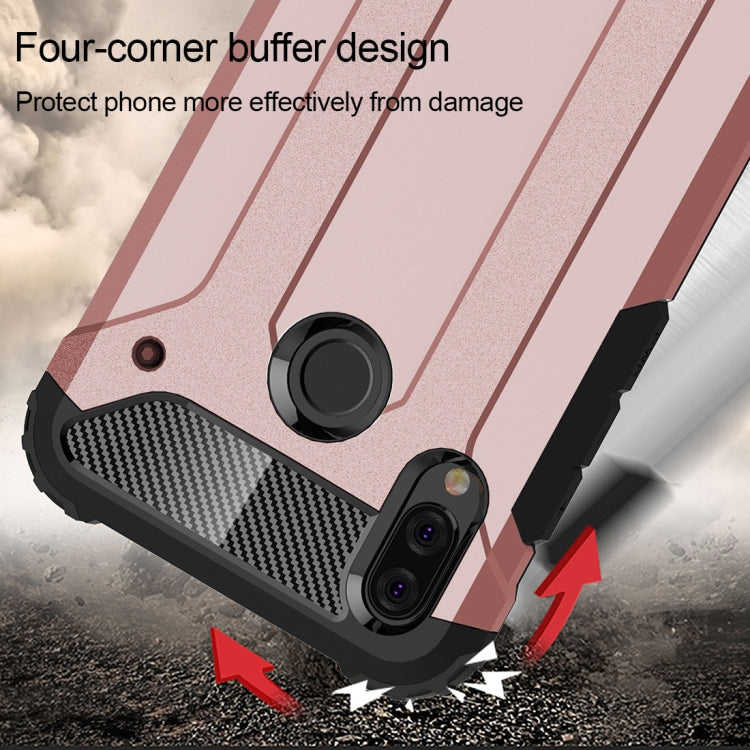 For Huawei P20 Lite Full-body Rugged TPU + PC Combination Back Cover Case (Rose Gold)