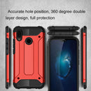 For Huawei P20 Lite Full-body Rugged TPU + PC Combination Back Cover Case (Red)