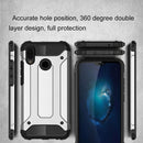 For Huawei P20 Lite Full-body Rugged TPU + PC Combination Back Cover Case (Silver)