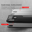 For Huawei P20 Lite Full-body Rugged TPU + PC Combination Back Cover Case (Silver)