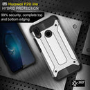 For Huawei P20 Lite Full-body Rugged TPU + PC Combination Back Cover Case (Silver)