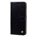 Business Style Oil Wax Texture Horizontal Flip Leather Case for Huawei Y6 (2018), with Holder & Card Slots & Wallet (Black)