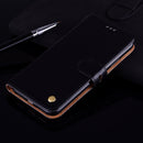 Business Style Oil Wax Texture Horizontal Flip Leather Case for Huawei Y6 (2018), with Holder & Card Slots & Wallet (Black)