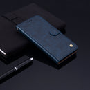 Business Style Oil Wax Texture Horizontal Flip Leather Case for Huawei Mate 20, with Holder & Card Slots & Wallet (Blue)