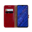 Business Style Oil Wax Texture Horizontal Flip Leather Case for Huawei Mate 20, with Holder & Card Slots & Wallet (Red)