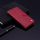 Business Style Oil Wax Texture Horizontal Flip Leather Case for Huawei Mate 20, with Holder & Card Slots & Wallet (Red)