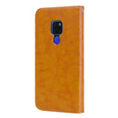Business Style Oil Wax Texture Horizontal Flip Leather Case for Huawei Mate 20, with Holder & Card Slots & Wallet (Brown)